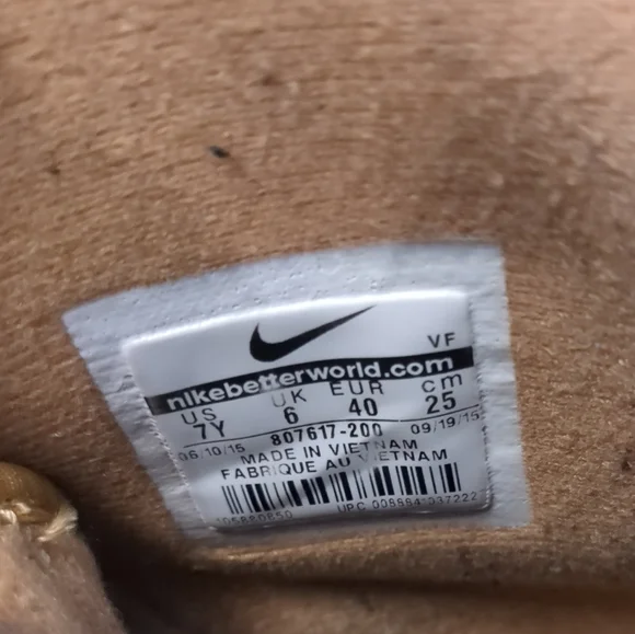 Nike Air Force 1 High Flax Wheat Brown 922066-203 Youth Shoes size 7Y - Picture 12 of 12